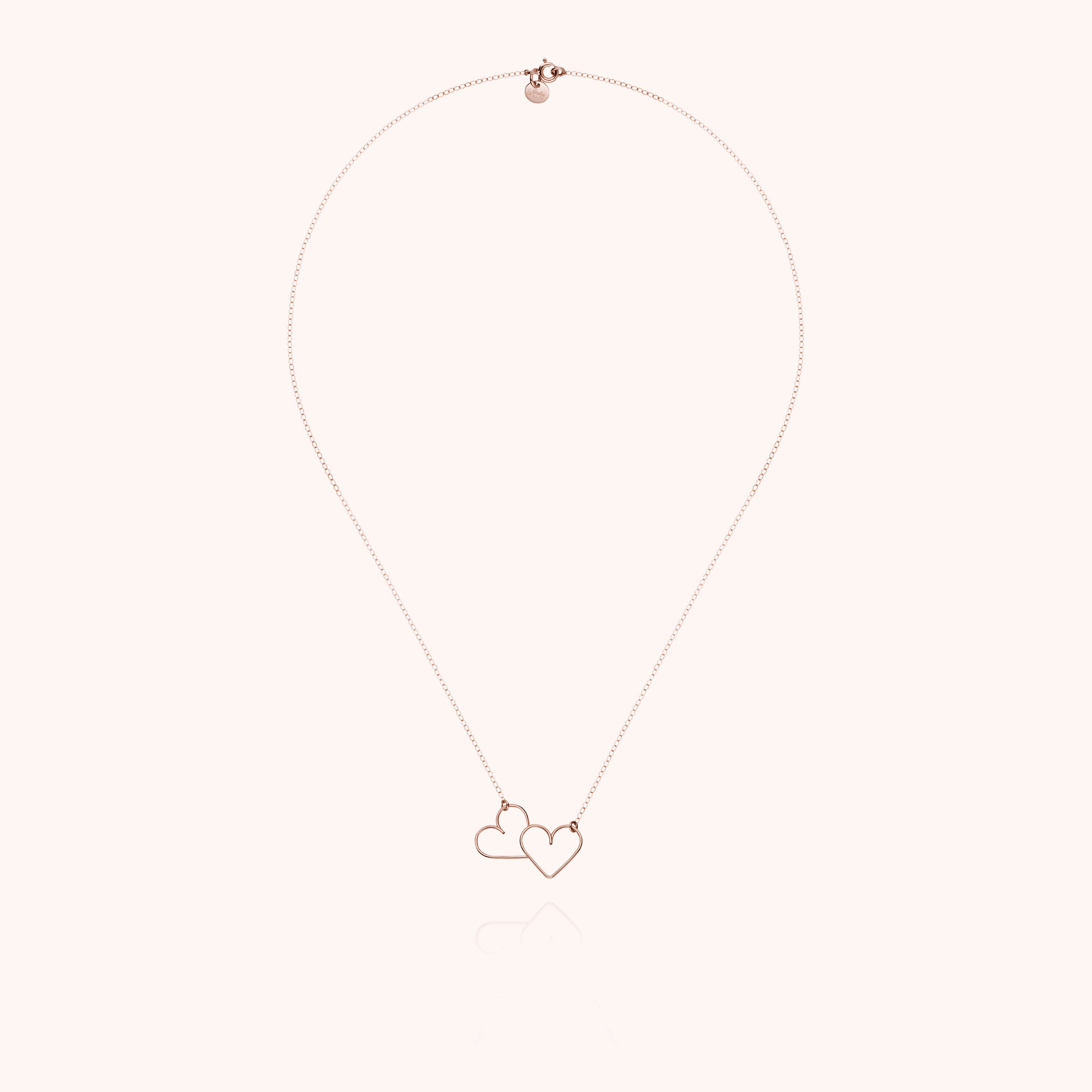 Give Me Your Heart Necklace - 14k rose gold filled