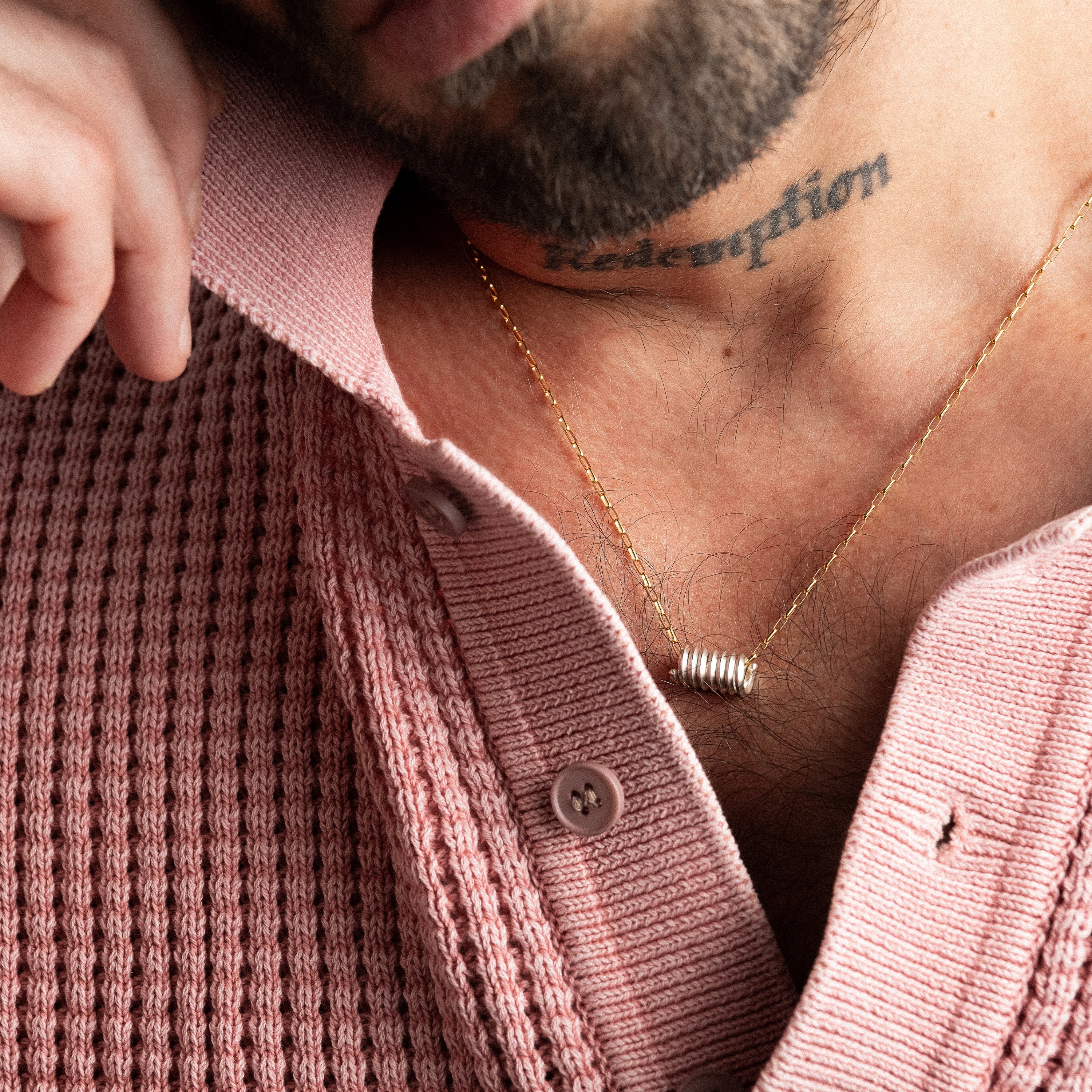 Collier Judd - or jaune laminé et argent