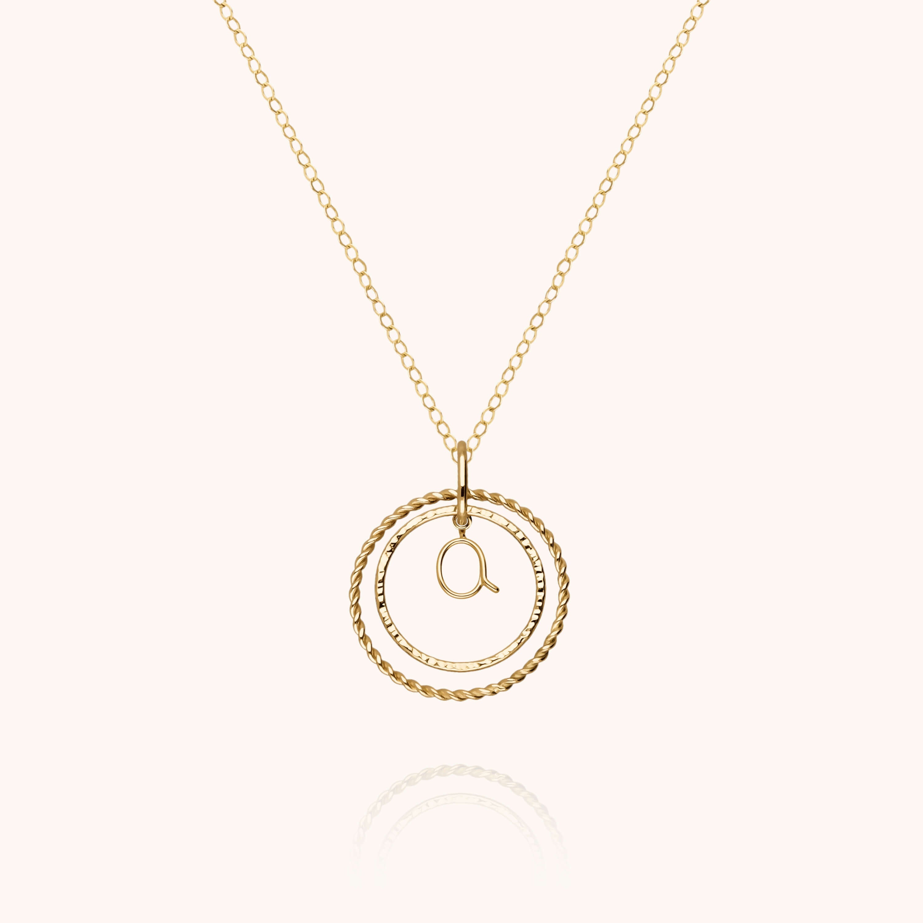 Collier Médaille Initiale — bijou artisanal collier livraison express