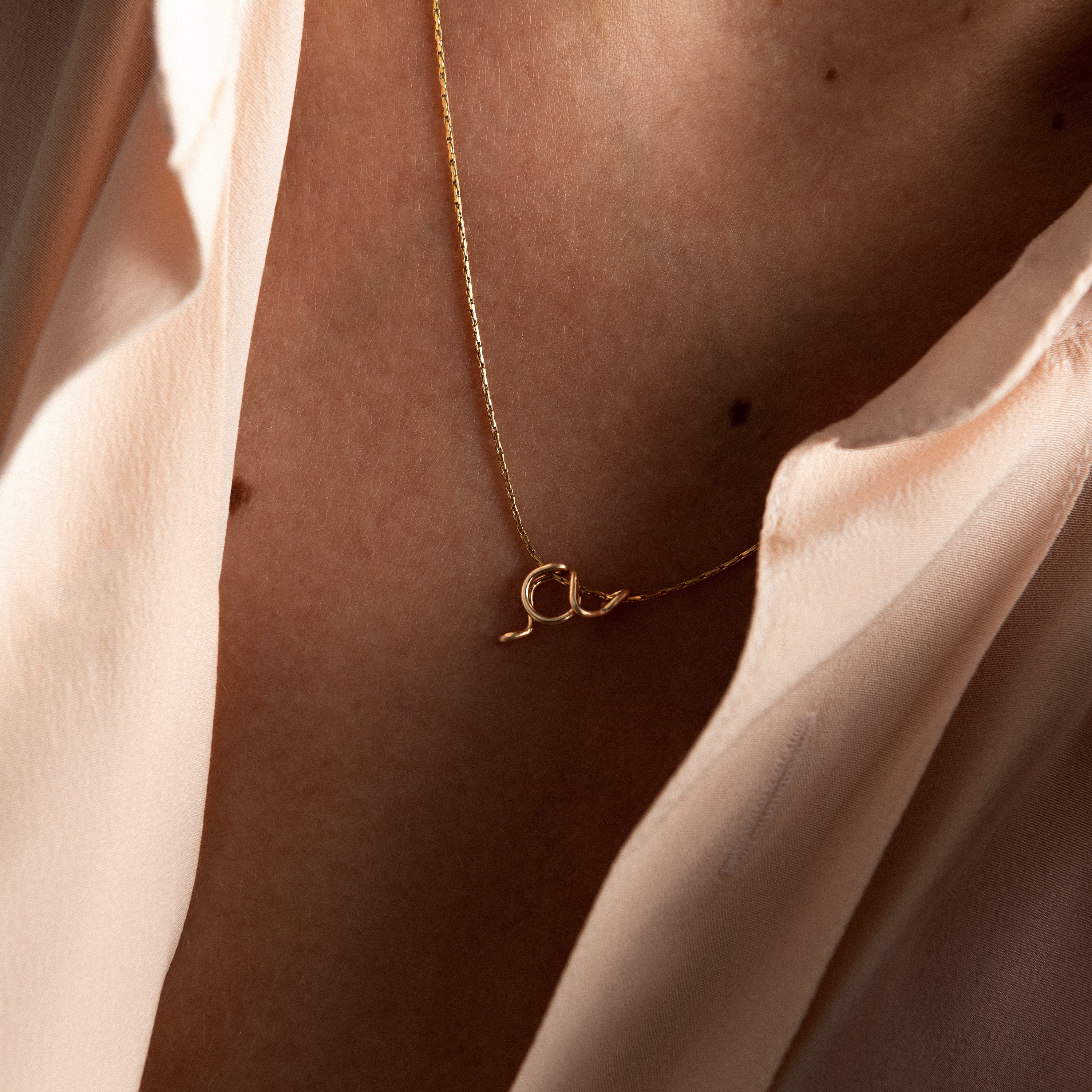 Initial Original Necklace - 14k yellow gold filled