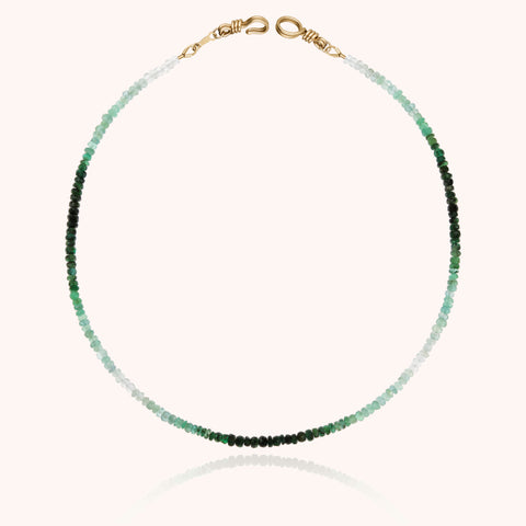 14k yellow gold filled - emerald