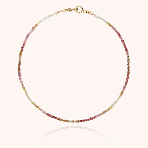 14k yellow gold filled - fauve sapphire