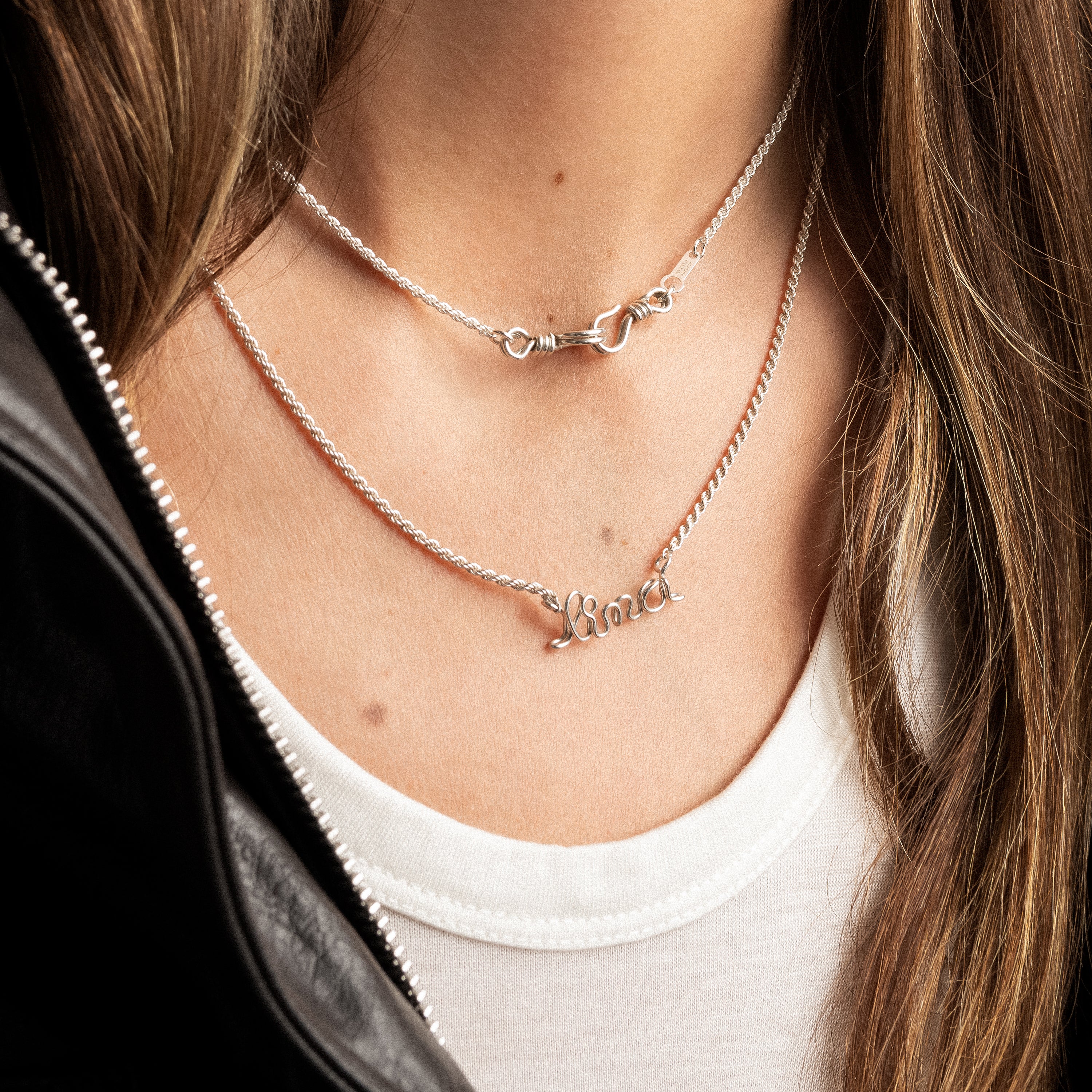 Collier Richelieu Chaîne Rope Personnalisé - argent