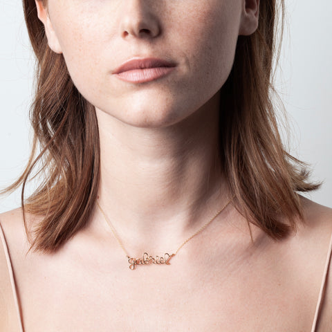 alternate image of Richelieu Personalized Necklace - 14k yellow gold filled