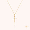 18k yellow gold - cross 6