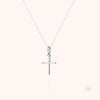 18k white gold - cross 10