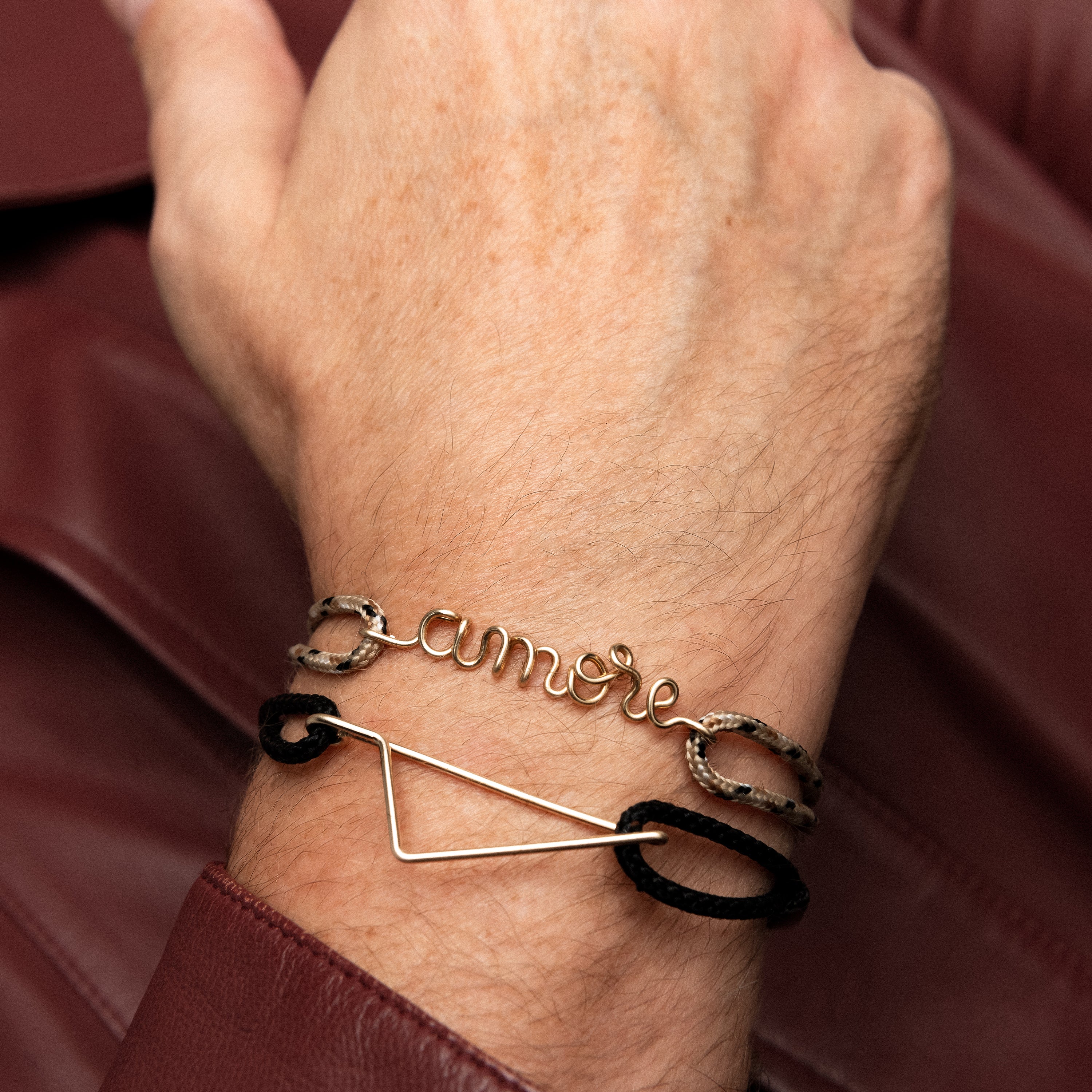 Corsica Cord Bracelet - 14k yellow gold filled