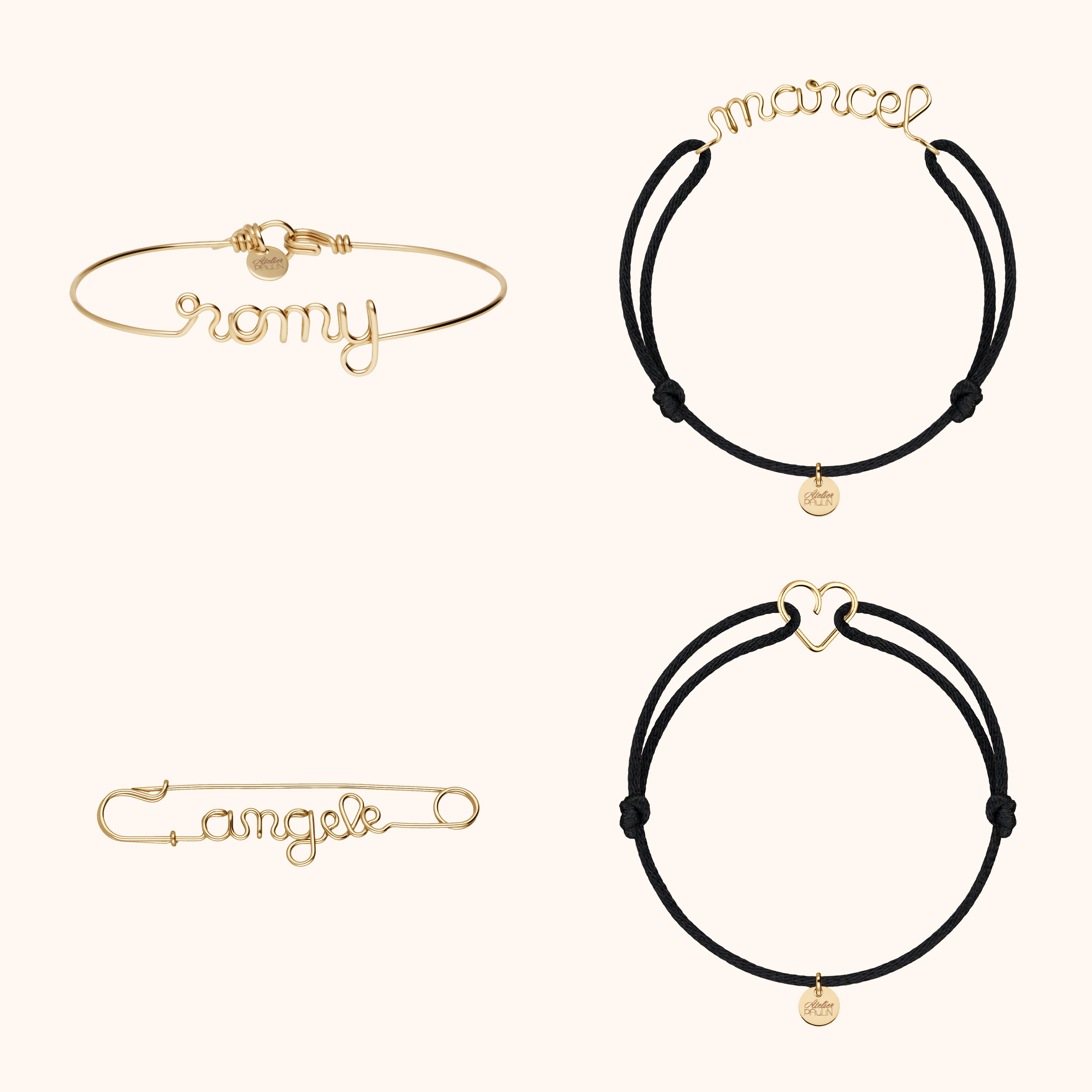 lettre personnalisée gold filled 14k bijou élégant fait main Paris