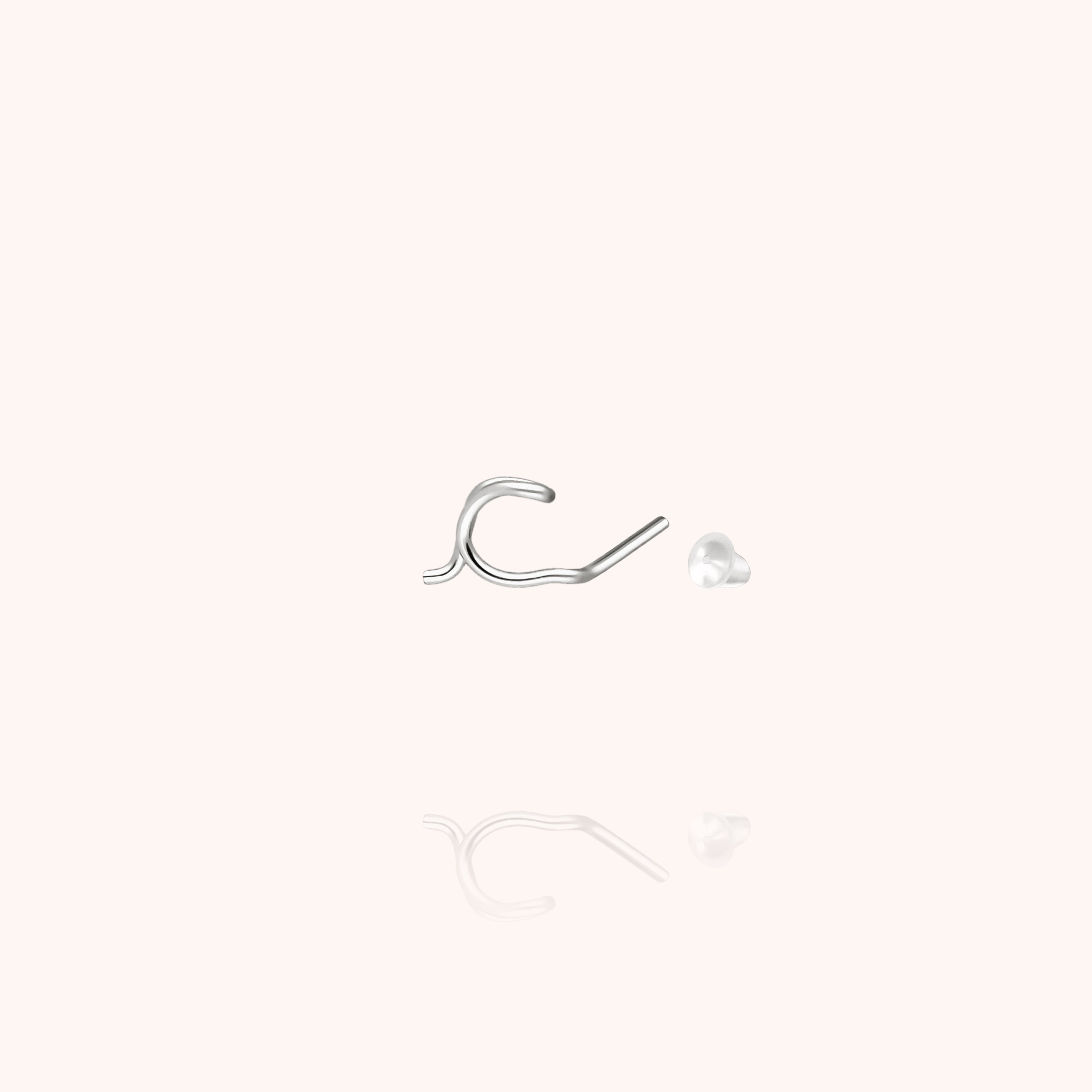 Puce d'Oreille Originale Initiale - argent