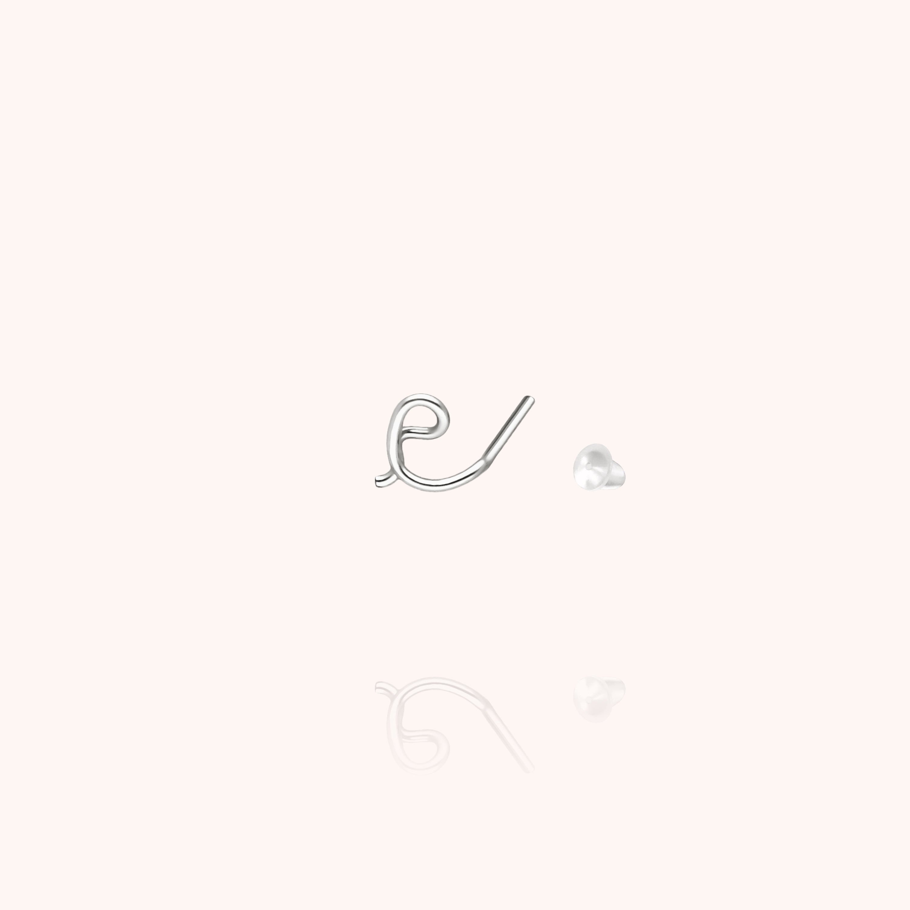 Puce d'Oreille Originale Initiale en argent sterling 925 — garantie à vie Atelier Paulin