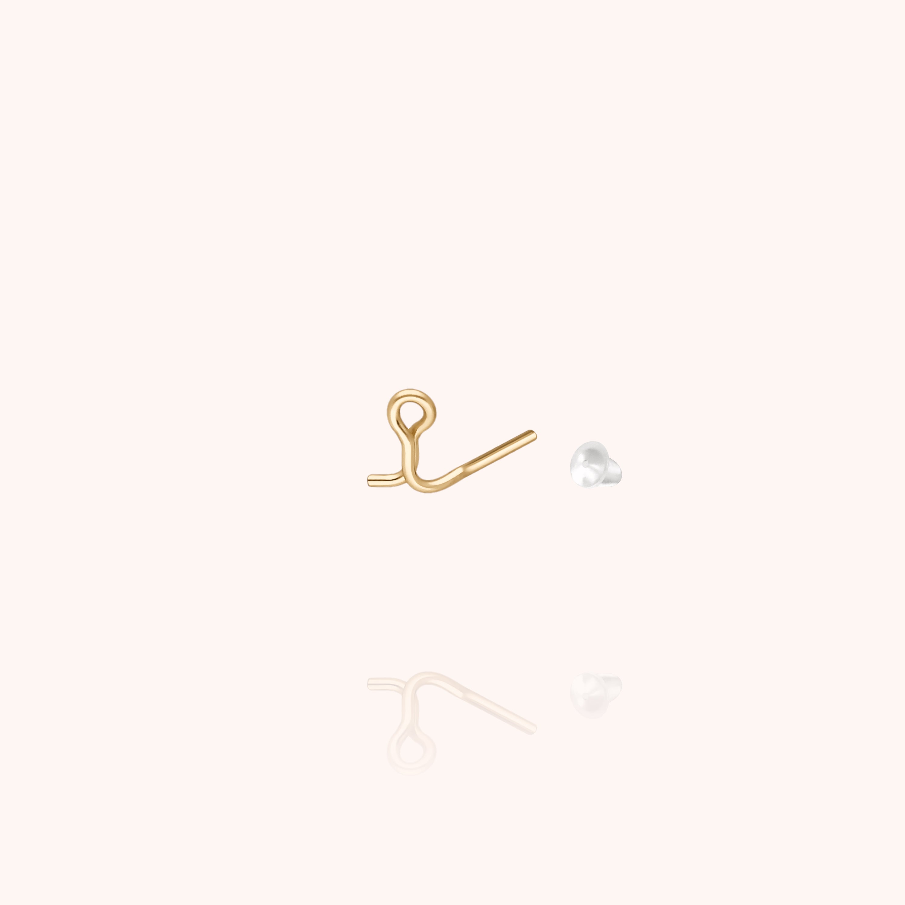 Originale Initiale Stud - 14k yellow gold filled