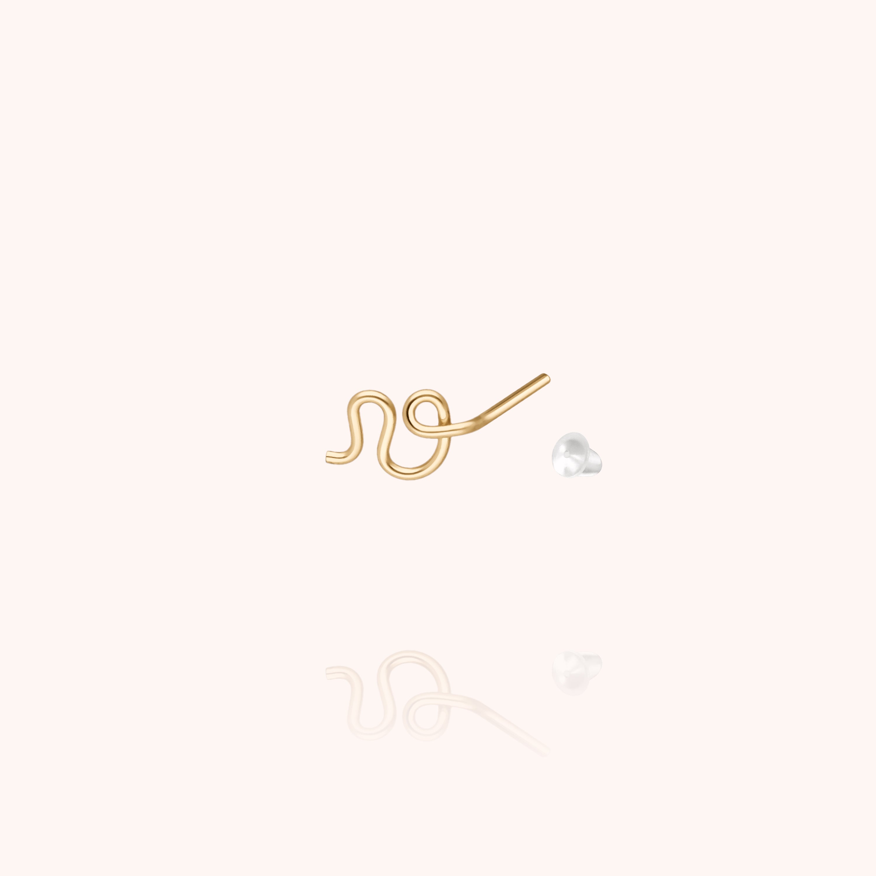 Originale Initiale Stud - 14k yellow gold filled