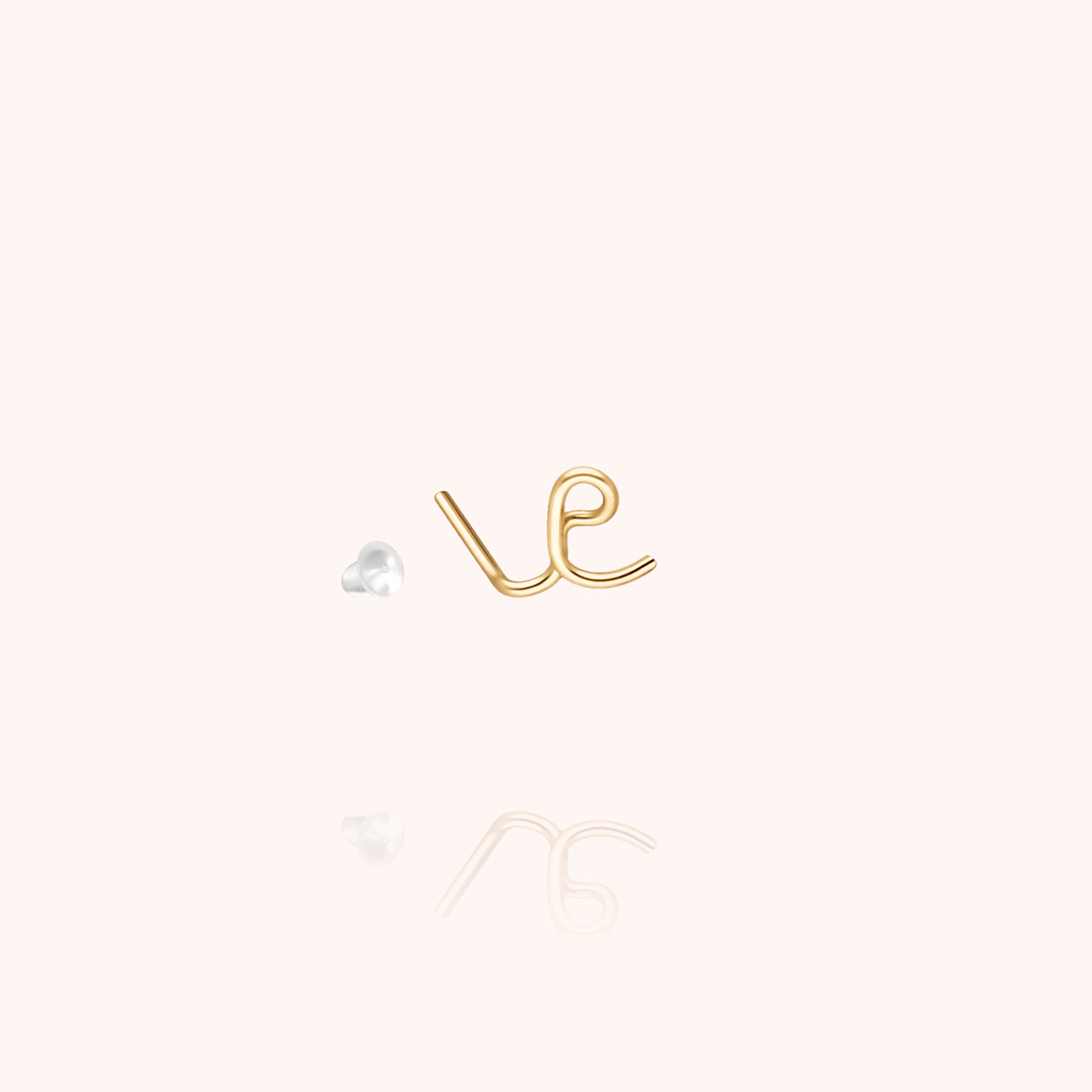 Originale Initiale Stud - 14k yellow gold filled