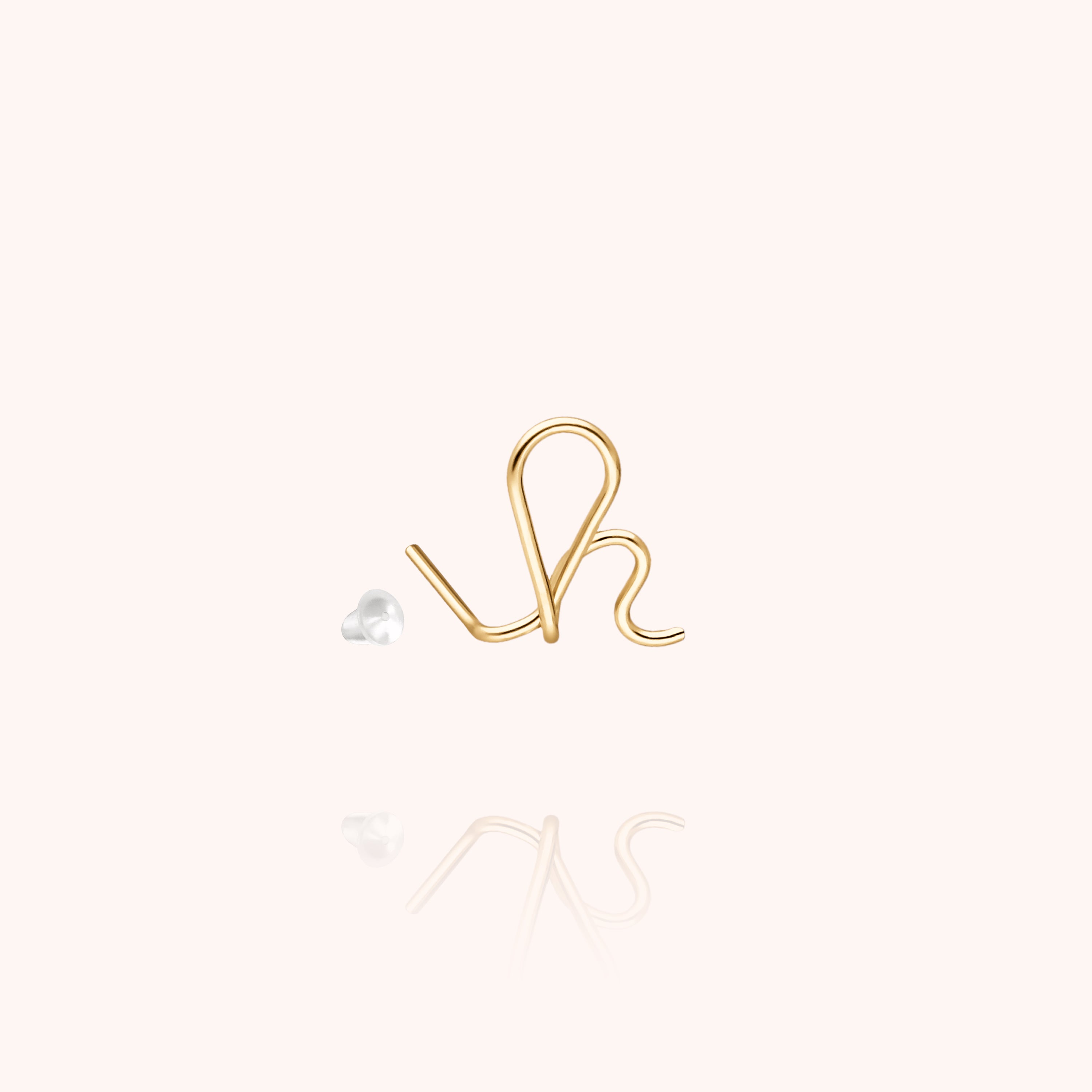 Originale Initiale Stud - 14k yellow gold filled