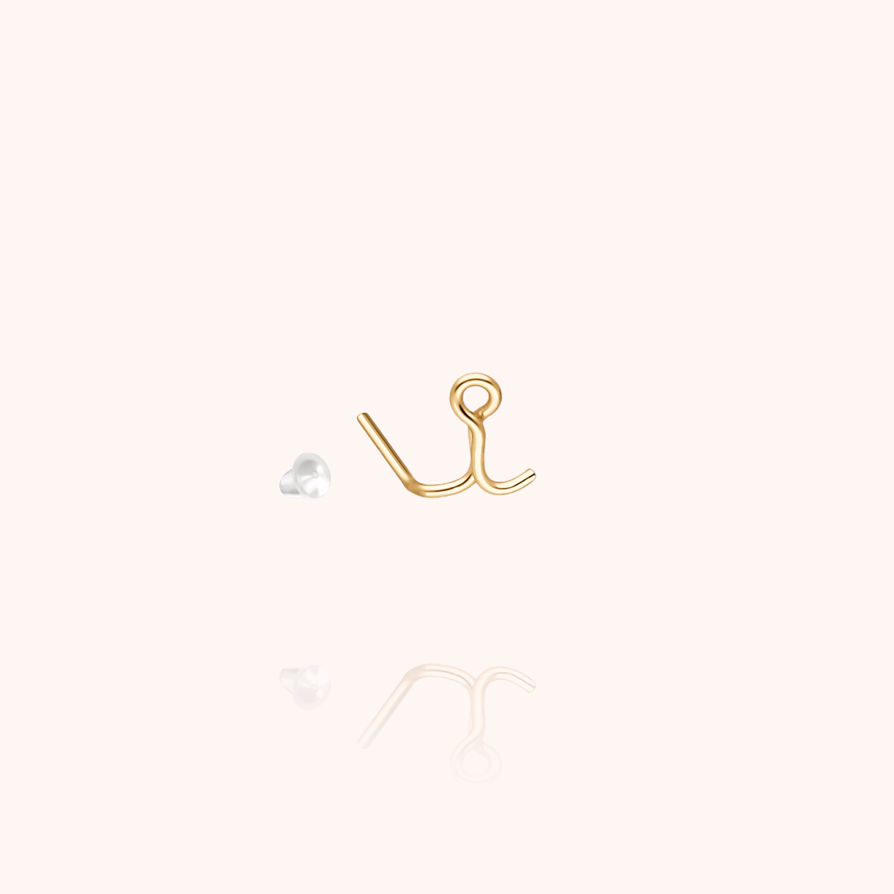 Originale Initiale Stud - 14k yellow gold filled
