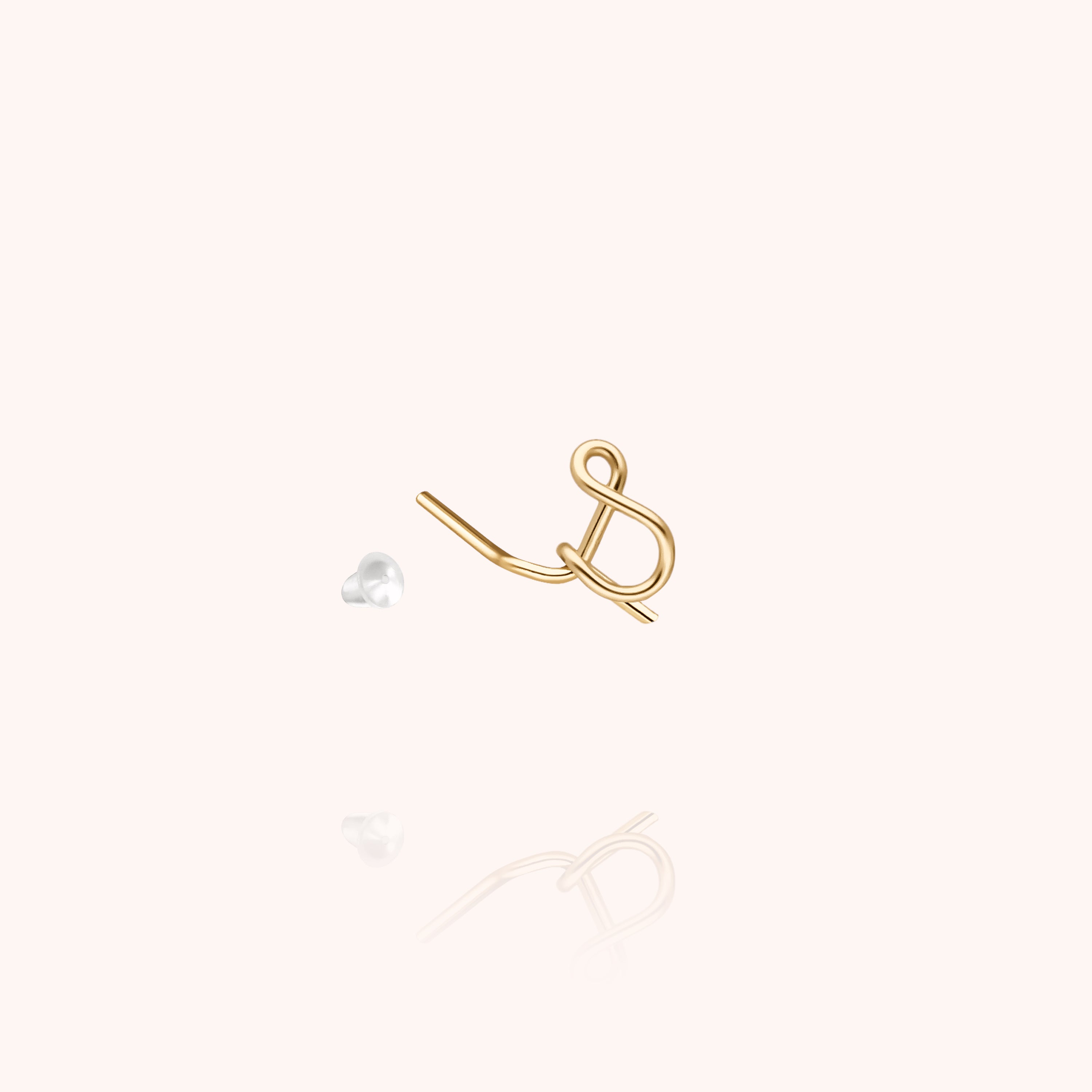 Originale Initiale Stud - 14k yellow gold filled