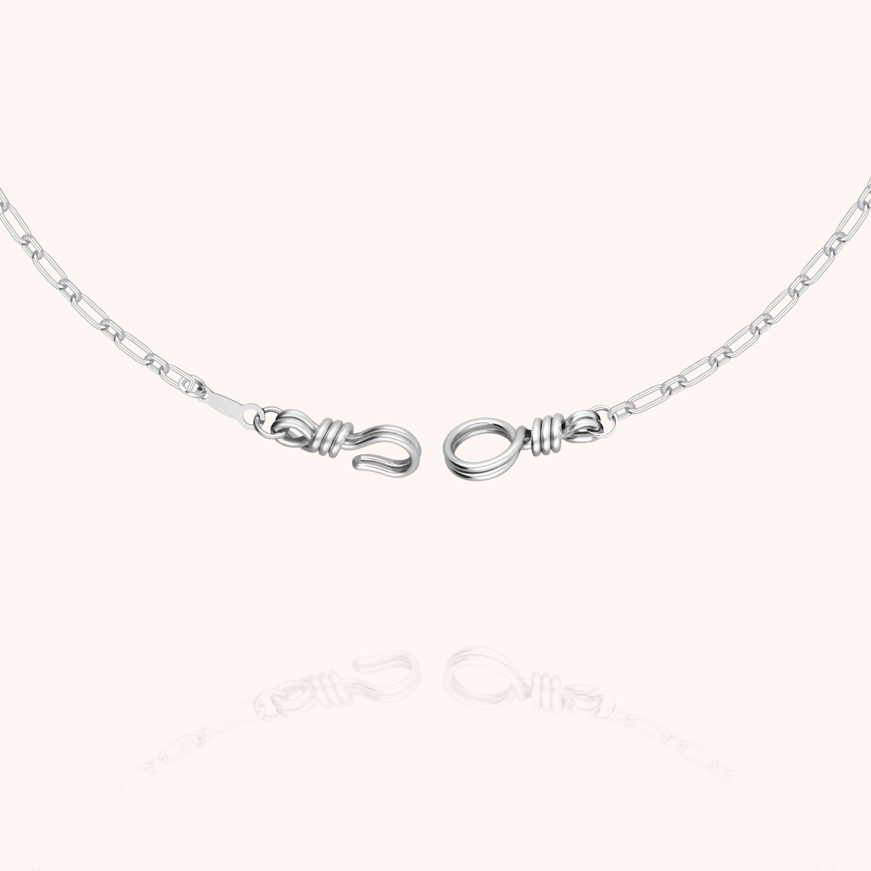 Collier Chaîne Rectangle Attache moi — idée cadeau bijou personnalisé