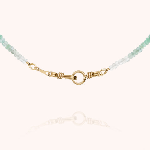 alternate image of Attache moi Rivière Choker Necklace - emerald