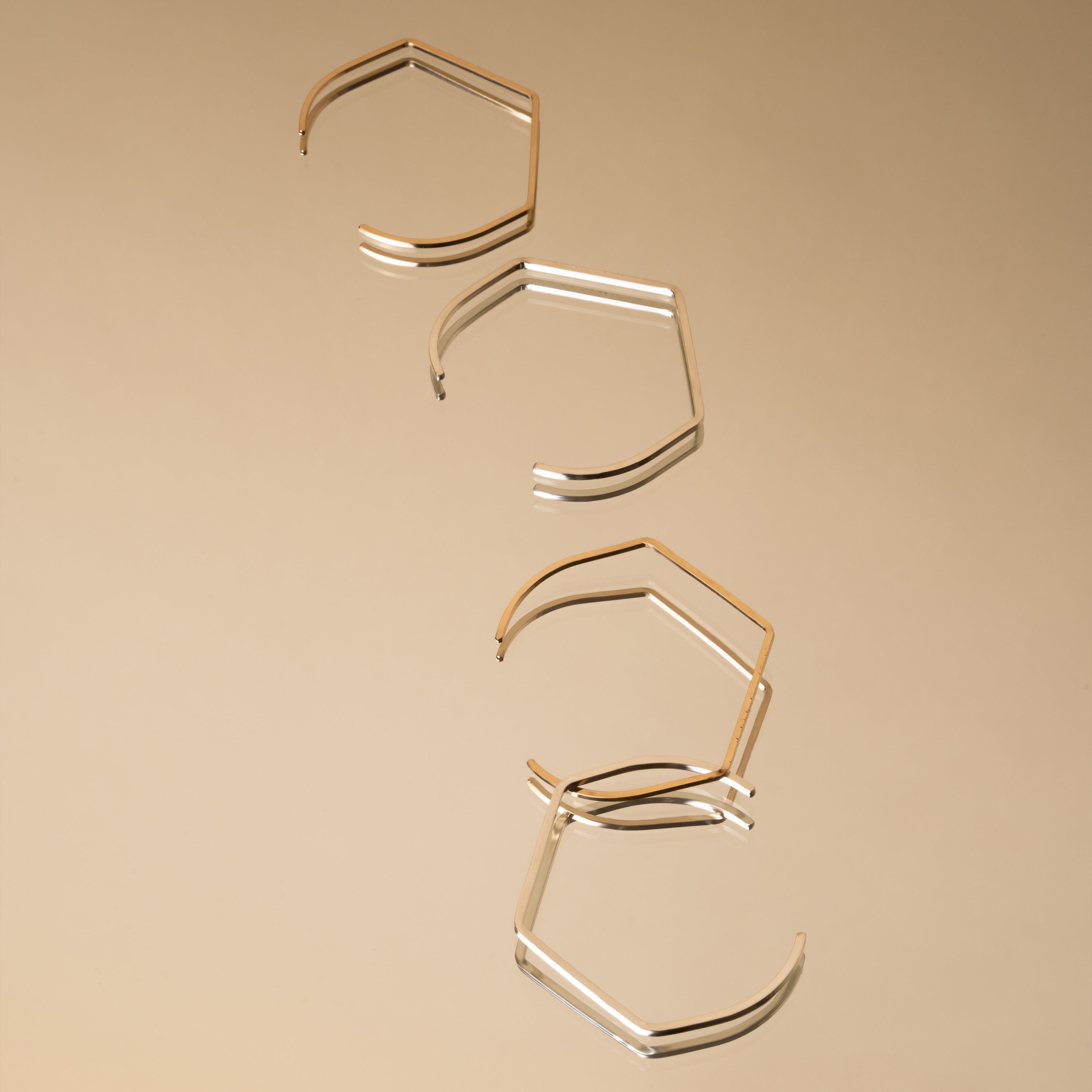 Bracelet Epsilon Squared Pure - vermeil — finition artisanale du bijou