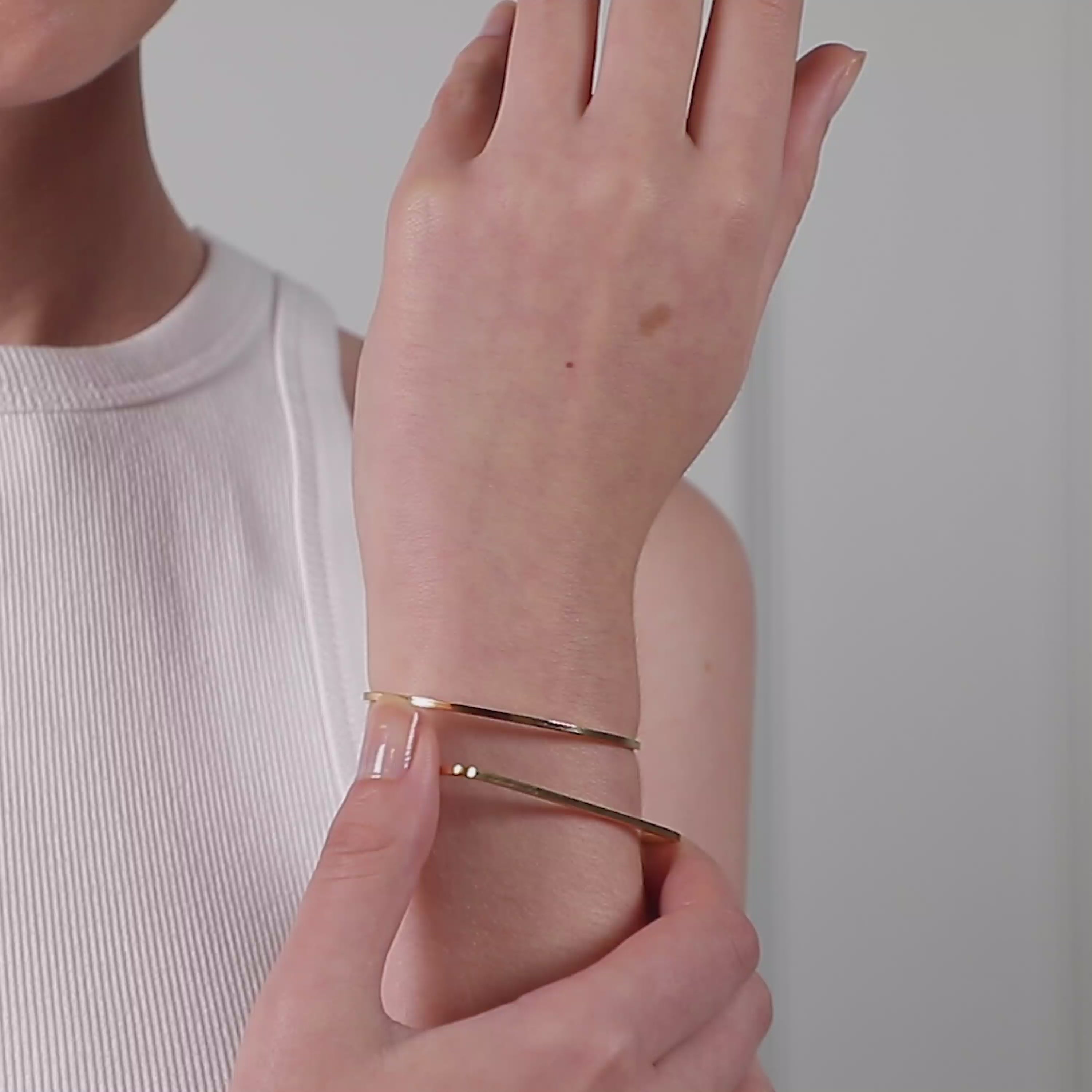 Vidéo : Bracelet Pi Squared Pure - vermeil façonné à la main à Paris
