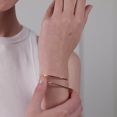 Vidéo : Bracelet Pi Squared Pure - vermeil façonné à la main à Paris
