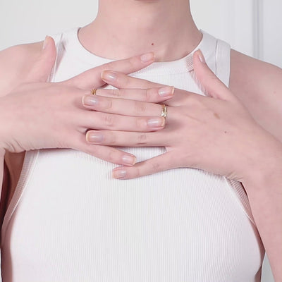 Vidéo : Bague Héra Ciselée n°3 en or jaune 18K façonné à la main à Paris