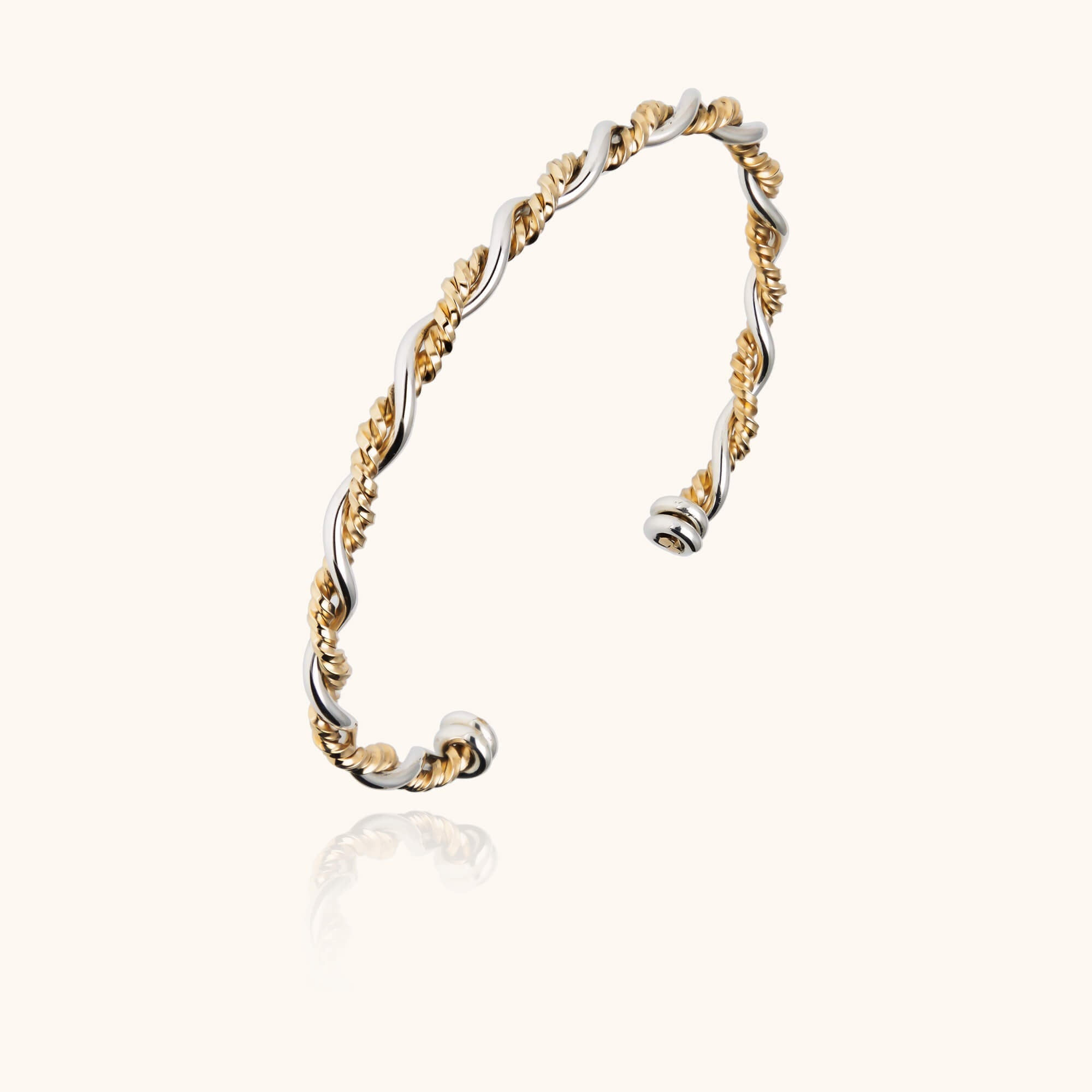 Bracelet Bramble - or jaune laminé et argent initiale gold filled 14k Atelier Paulin