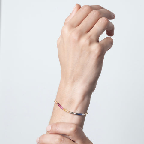 alternate image of Nonza Chain Bracelet - rainbow sapphire