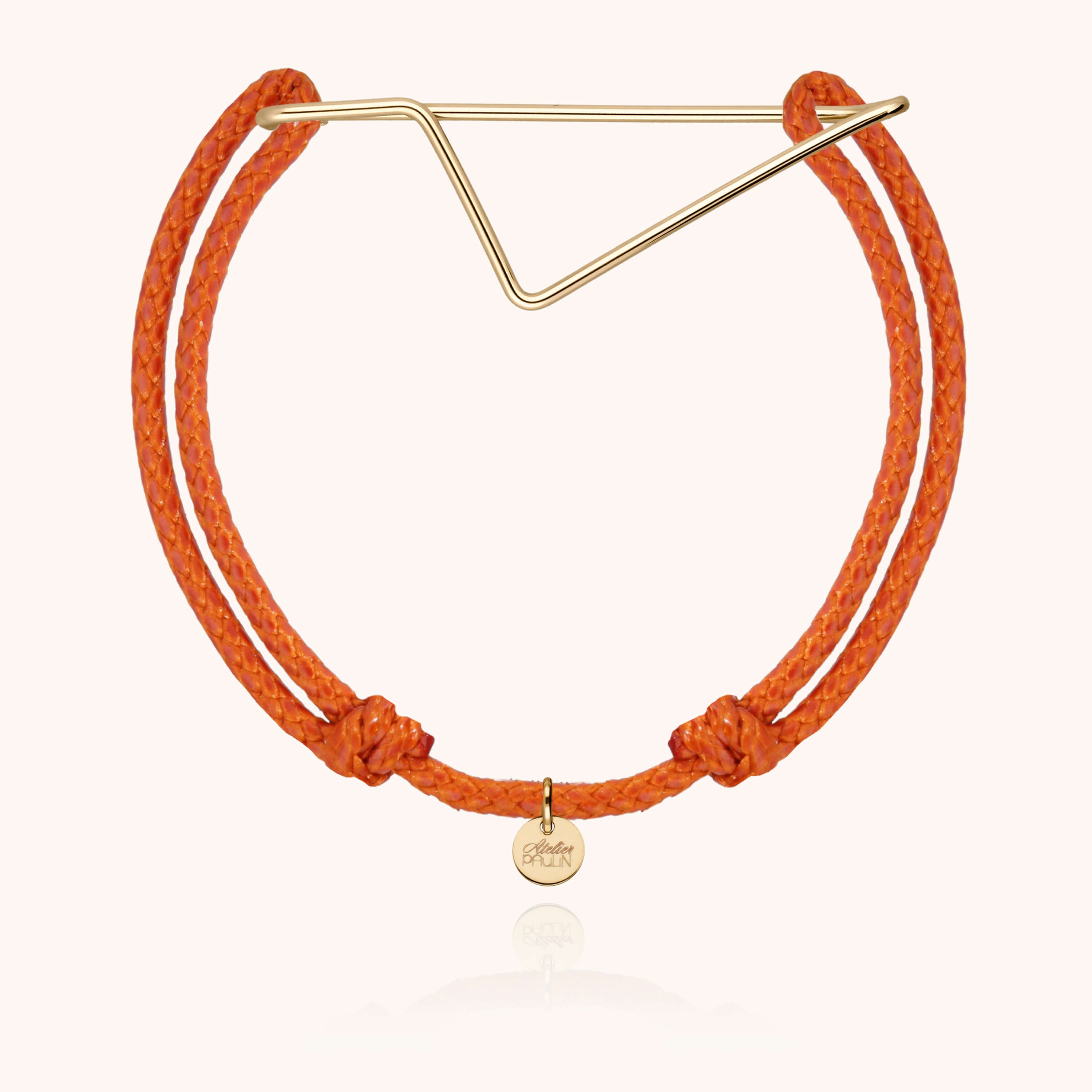 Bracelet cordon sobre masculin gold filled 14k cadeau masculin Atelier Paulin - or jaune laminé