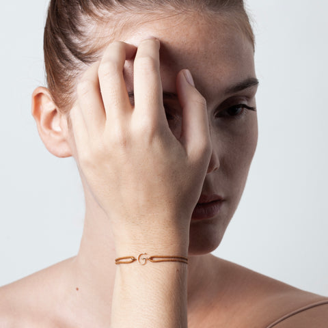 Initial cord bracelet outlet