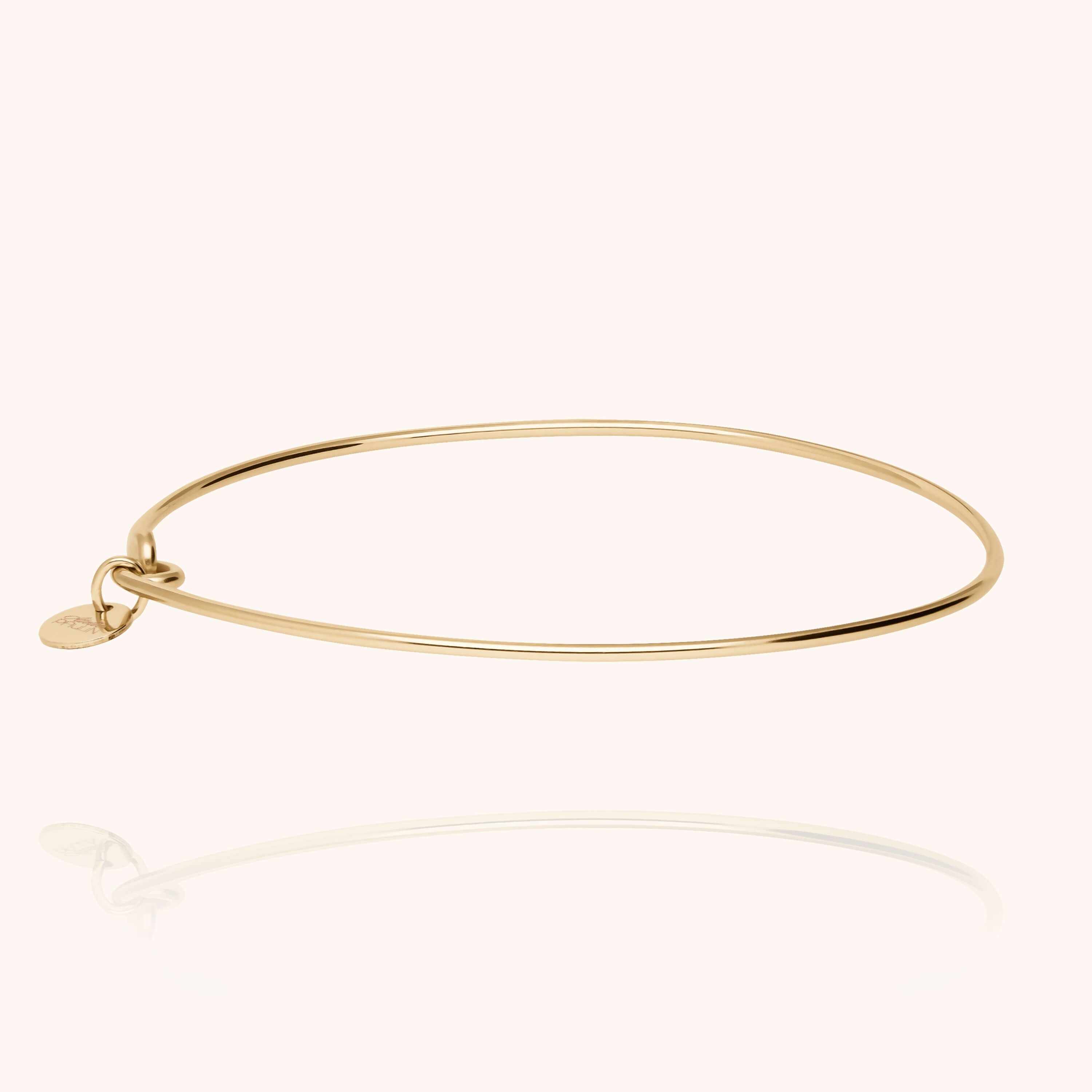Bracelet O Pure - or jaune laminé initiale gold filled 14k Atelier Paulin