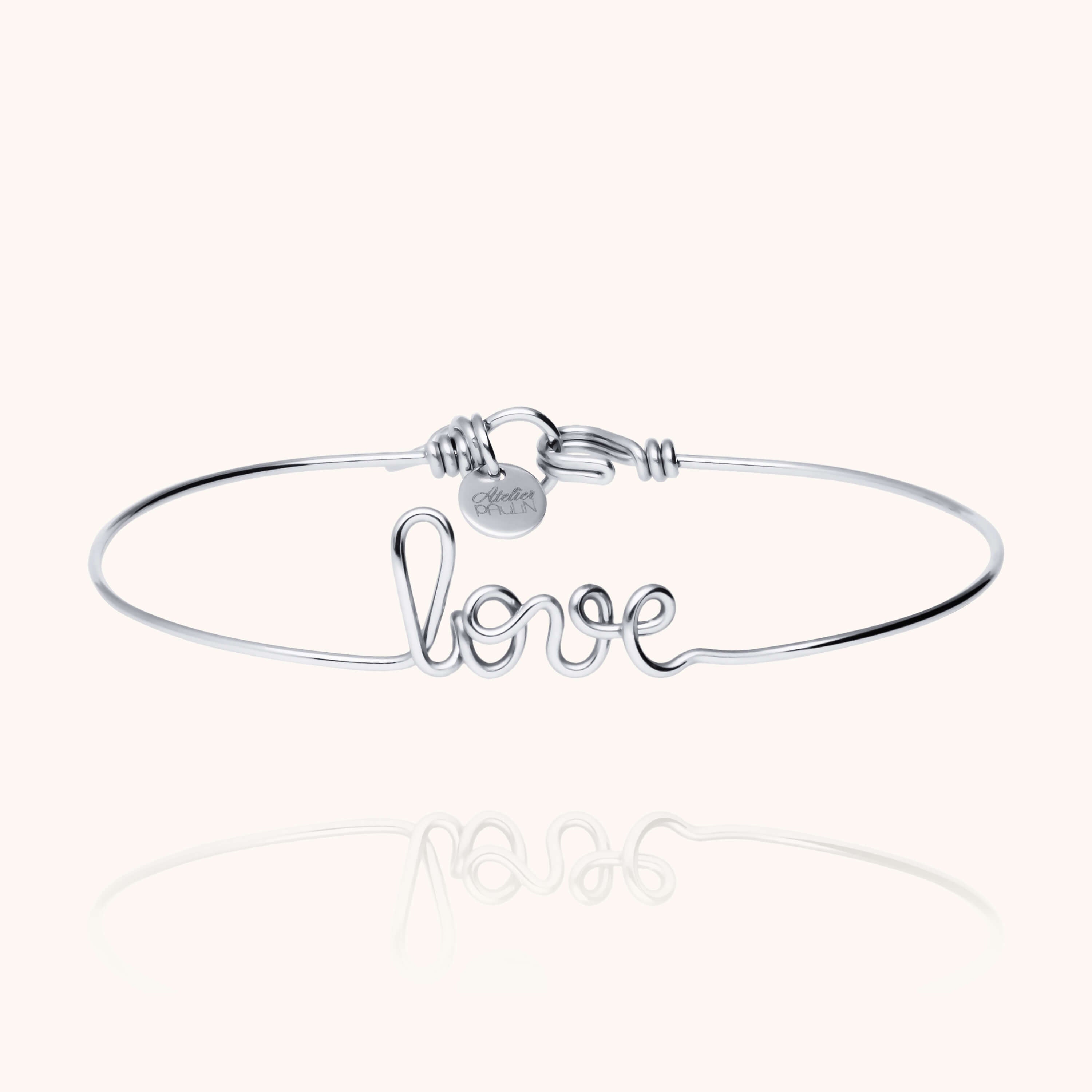 Bracelet Original Love - argent initiale argent 925 Atelier Paulin