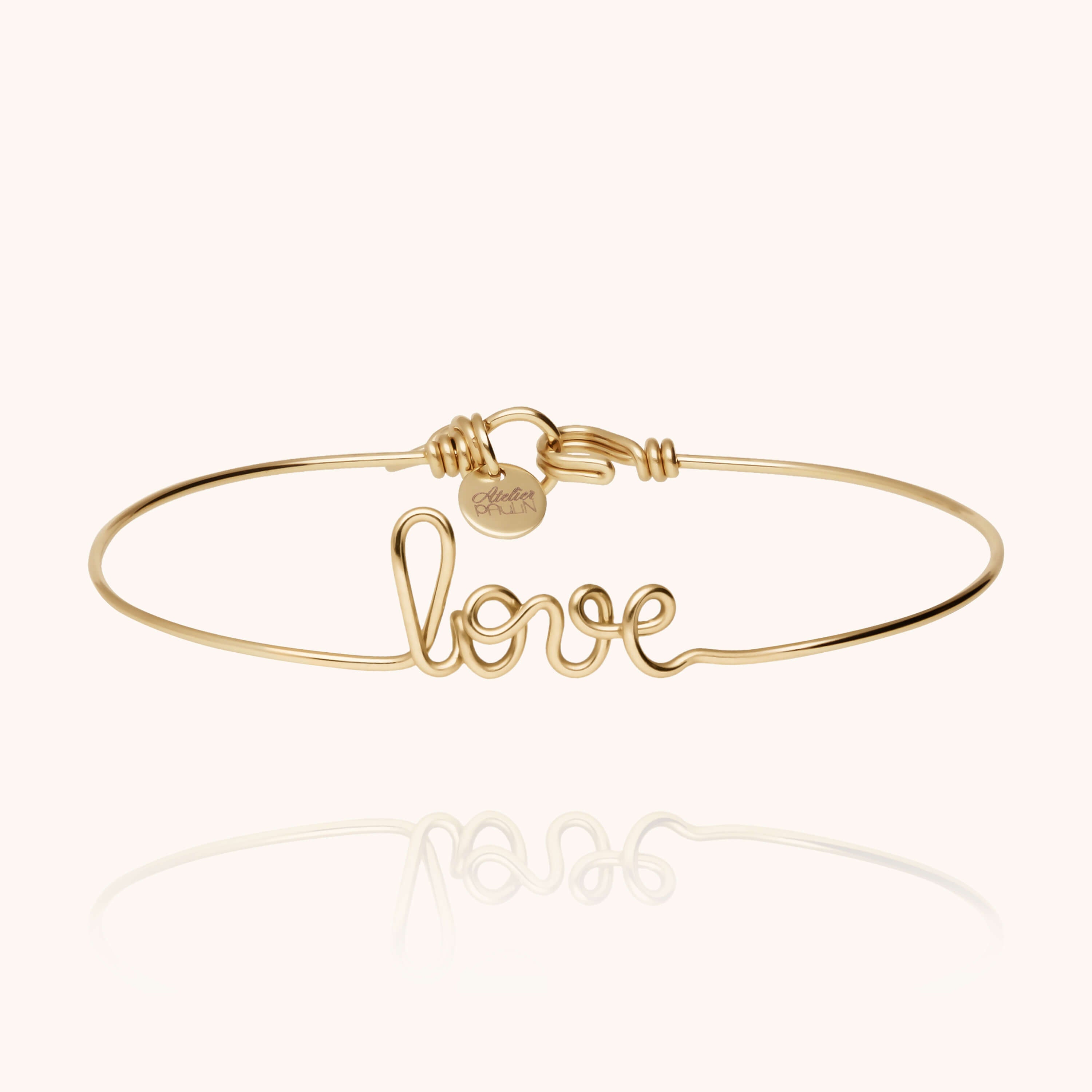 Bracelet Original Love - or jaune laminé initiale gold filled 14k Atelier Paulin