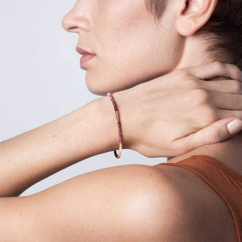 alternate image of Nonza Rivière Bracelet - fauve sapphire