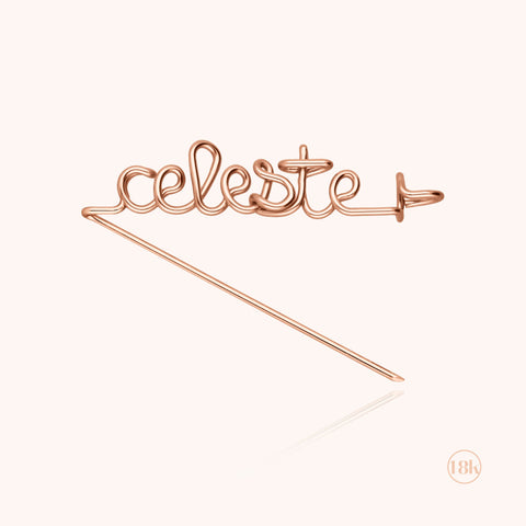 alternate image of Original Personalized Brooch - 18k rose gold