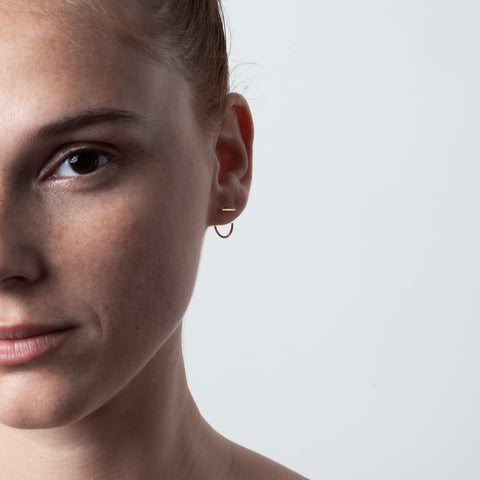 alternate image of Eos Mini Hoops Earrings - 14k yellow gold filled